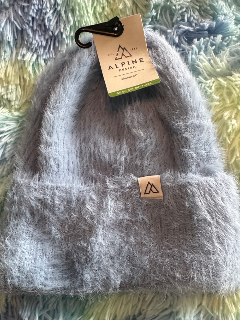 Alpine Design Fuzzy Beanie - Sky Blue